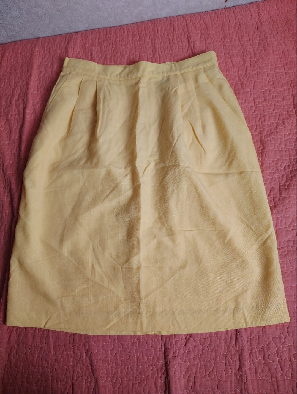 Light Yellow Women's Skirt - Classic A-Line Style